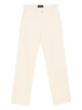 7 For All Mankind cotton-modal blend straight trousers - Yellow
