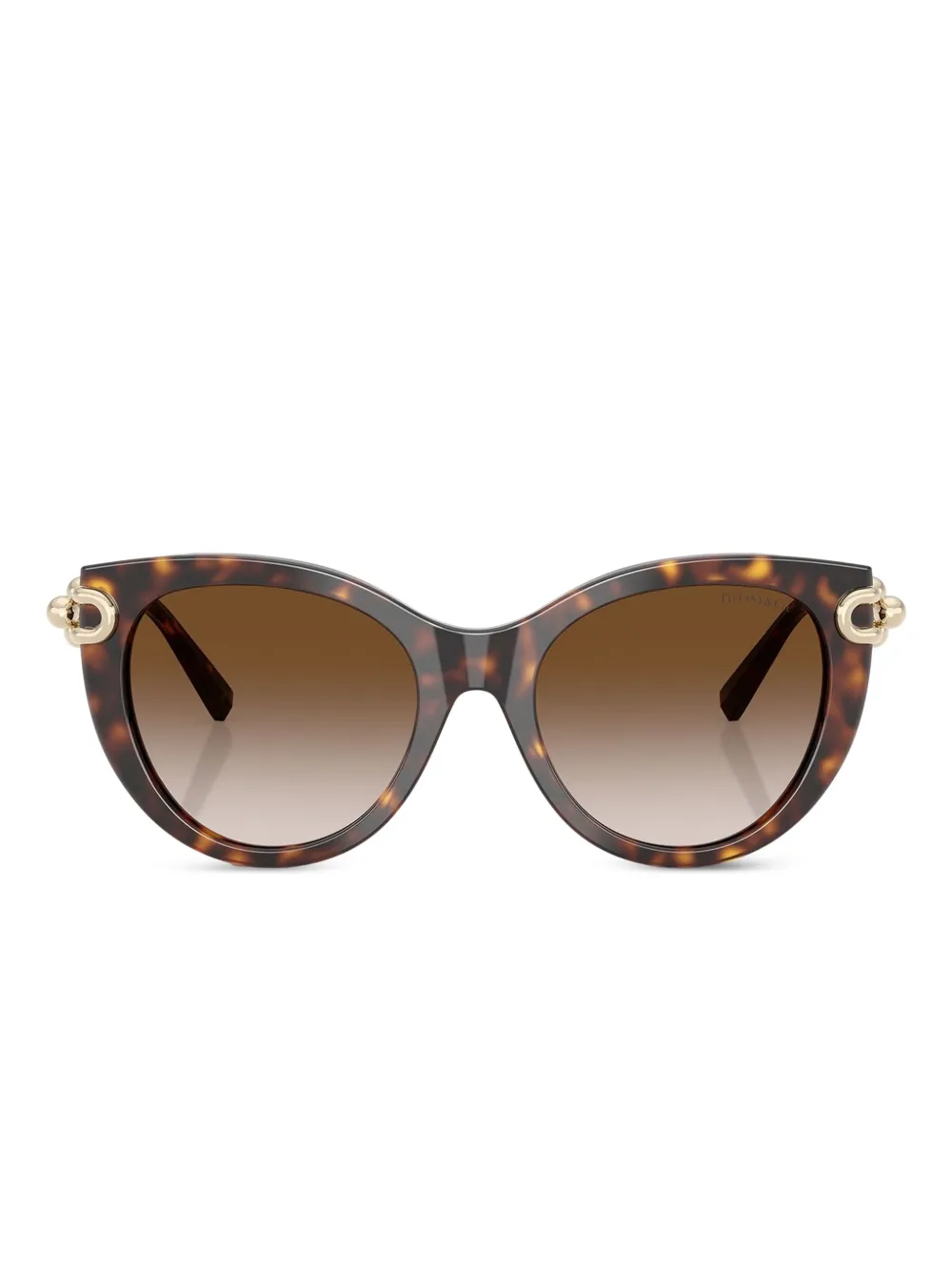 Tiffany & Co Eyewear tortoiseshell cat-eye sunglasses · 53