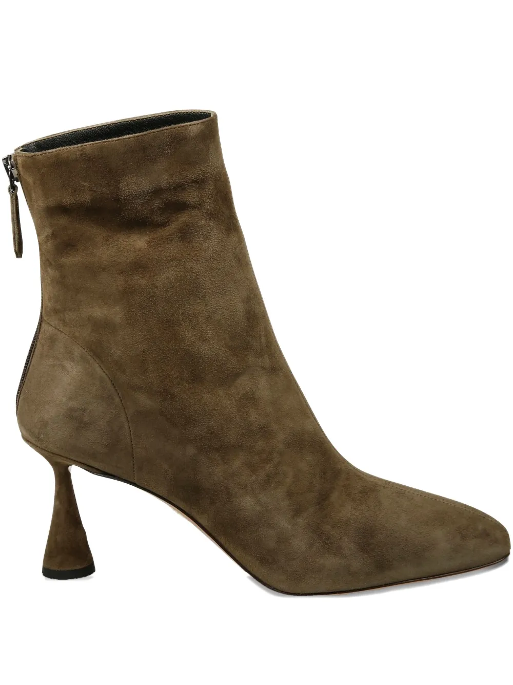 Aquazzura suede zip-fastening boots Green