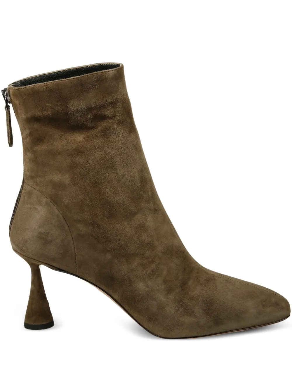 Aquazzura suede zip-fastening boots Green