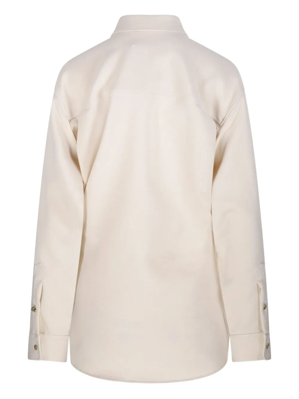 DARKPARK Blouse met borstzak en lange mouwen - Beige