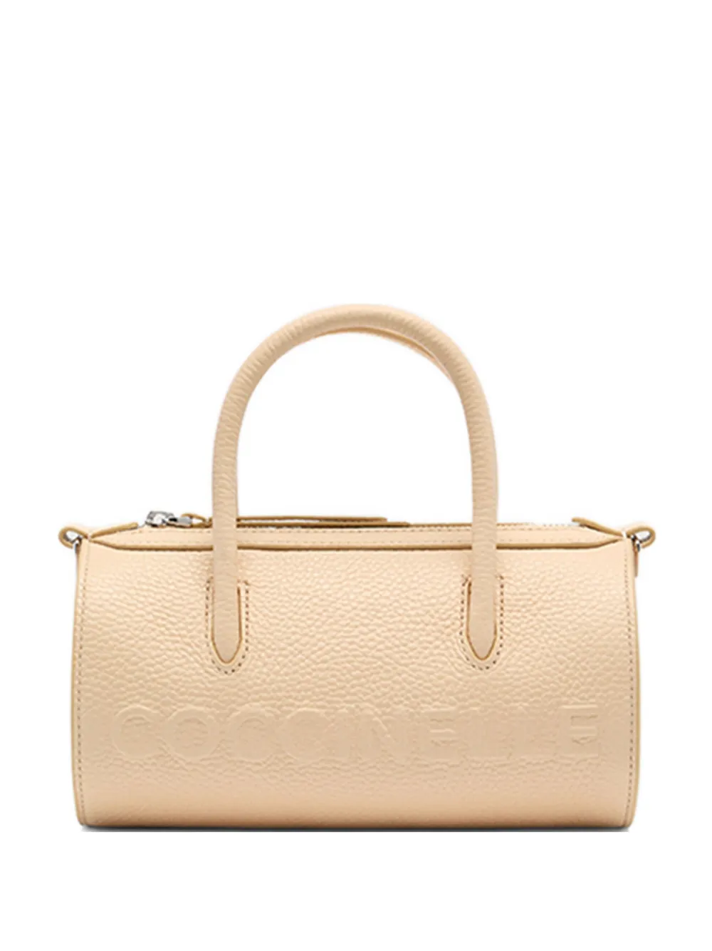 Coccinelle Medium Myrtha cilindrische shopper met reliëf Beige