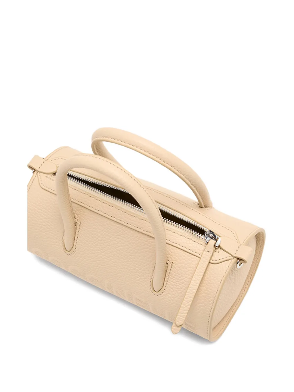 Coccinelle Medium Myrtha cilindrische shopper met reliëf Beige