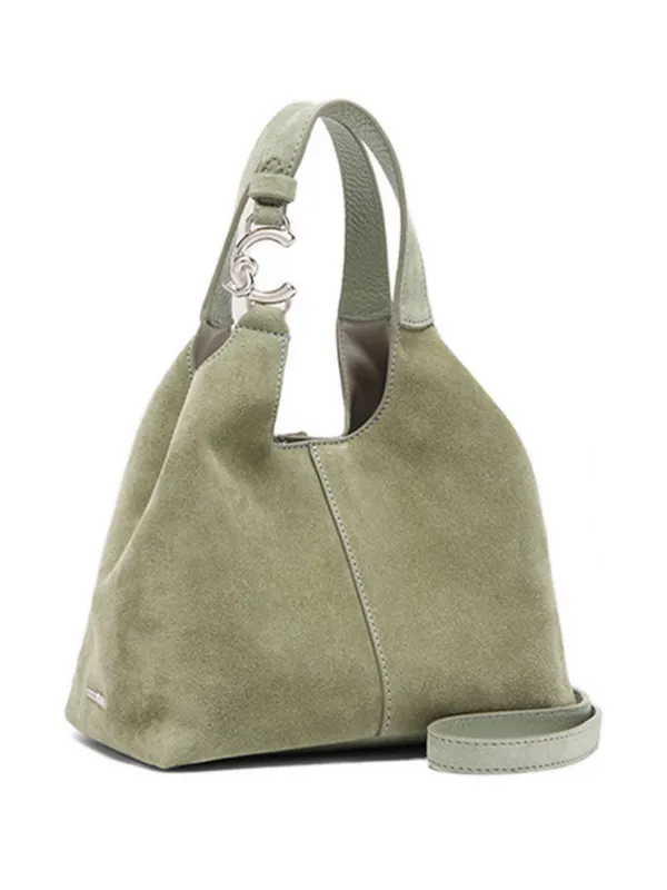 Coccinelle C-Easy Suede Shoulder Bag | Green | FARFETCH