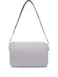 Coccinelle small Tebe zip-top leather shoulder bag - White