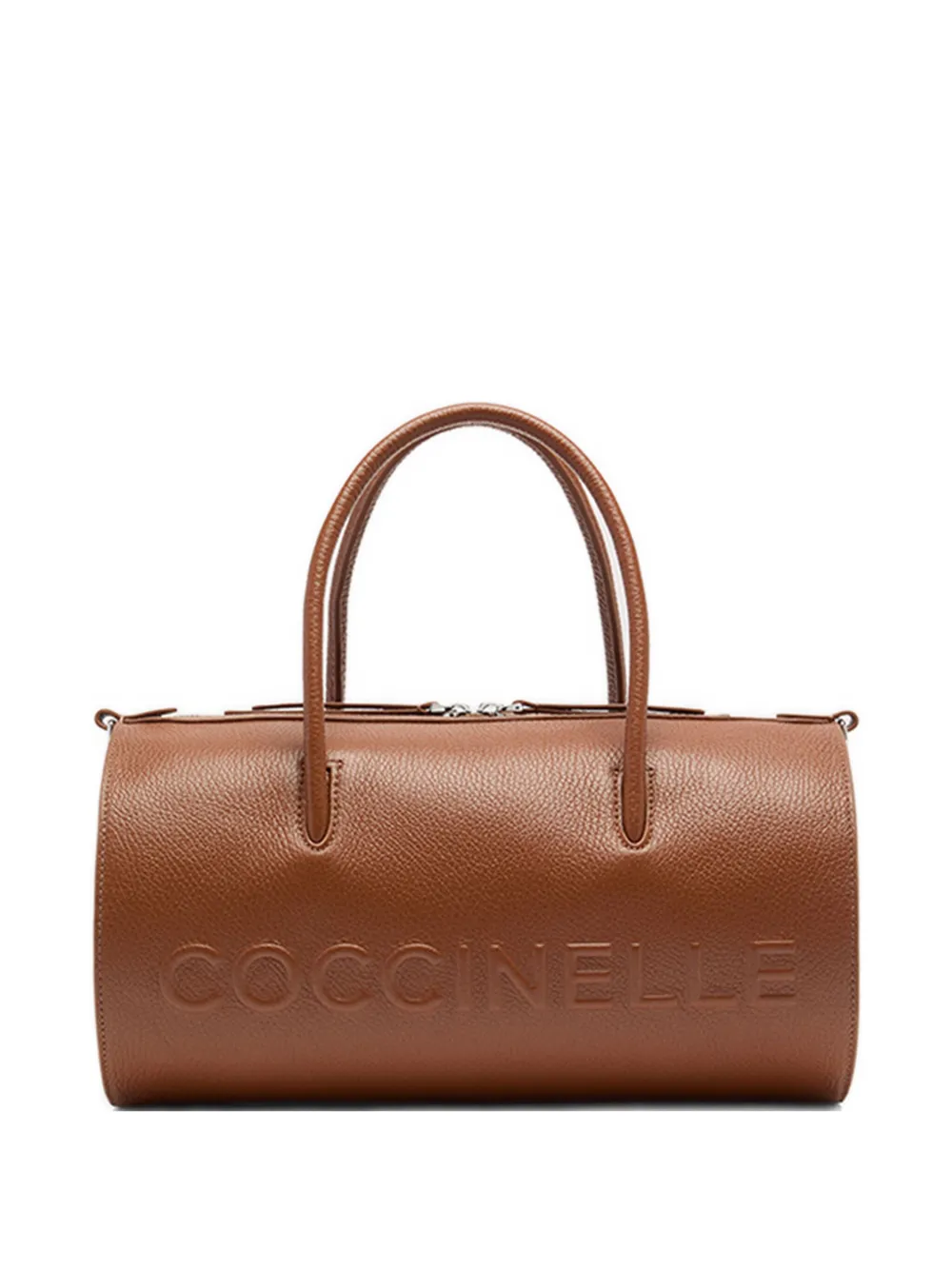 Coccinelle Myrtha grote crossbodytas met logo Bruin