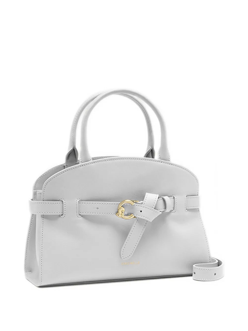 Coccinelle Sabine kleine suède shopper Wit
