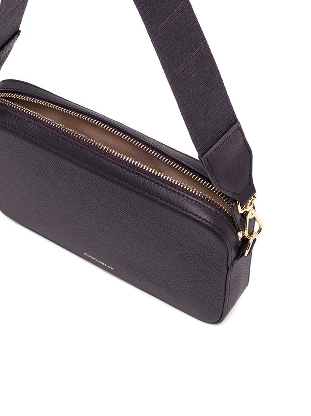 Coccinelle Tebe zip-top crossbody bag Paars