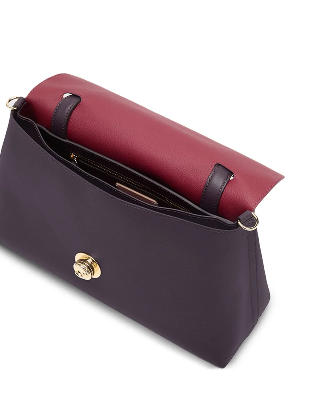 Coccinelle medium Nikla leather tote bag Paars