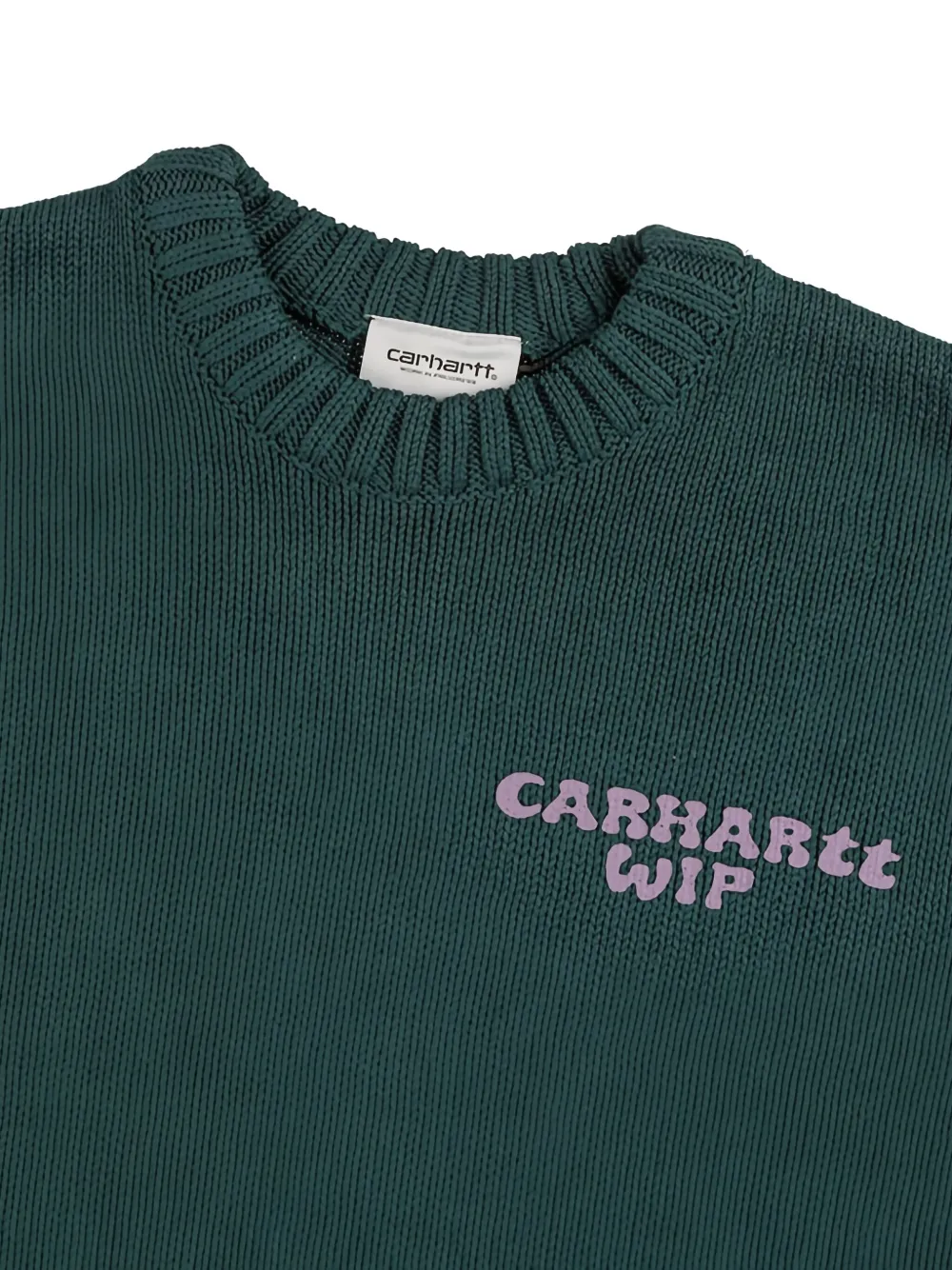 Carhartt WIP Helix trui met ronde hals en logo Groen