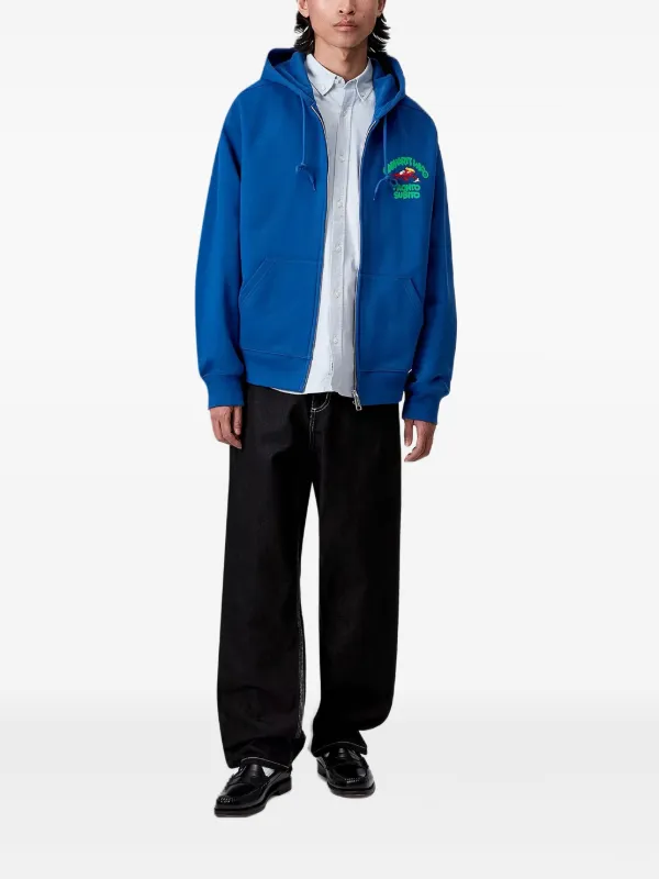 Carhartt WIP Pronto zip-up Hoodie | Blue | FARFETCH