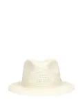 Borsalino Clochard crochet fedora hat - White