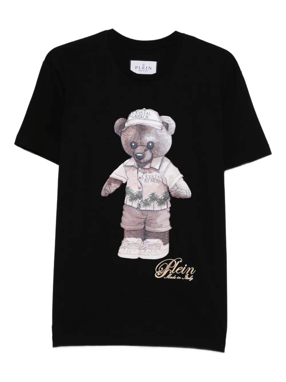 Philipp Plein teddy bear-print cotton T-shirt - ブラック Philipp Plein teddy bear-print cotton T-shirt - ブラック