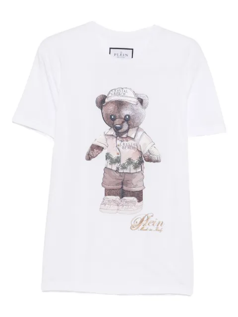 Philipp Plein teddy-bear-print cotton T-shirt