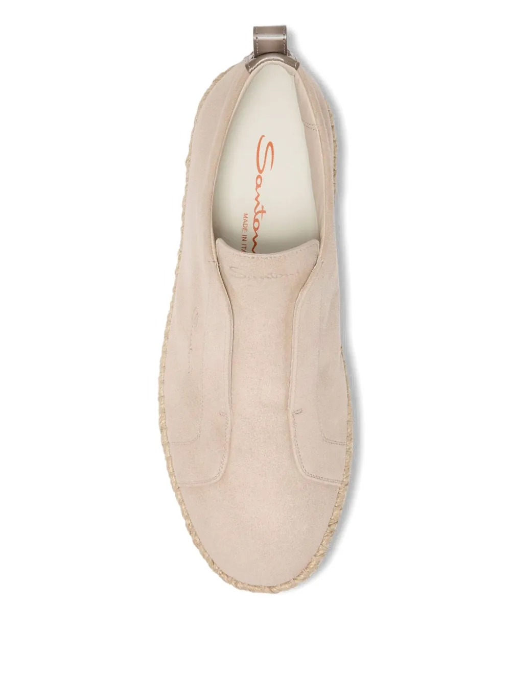 Santoni suede slip-on sneakers Neutrals