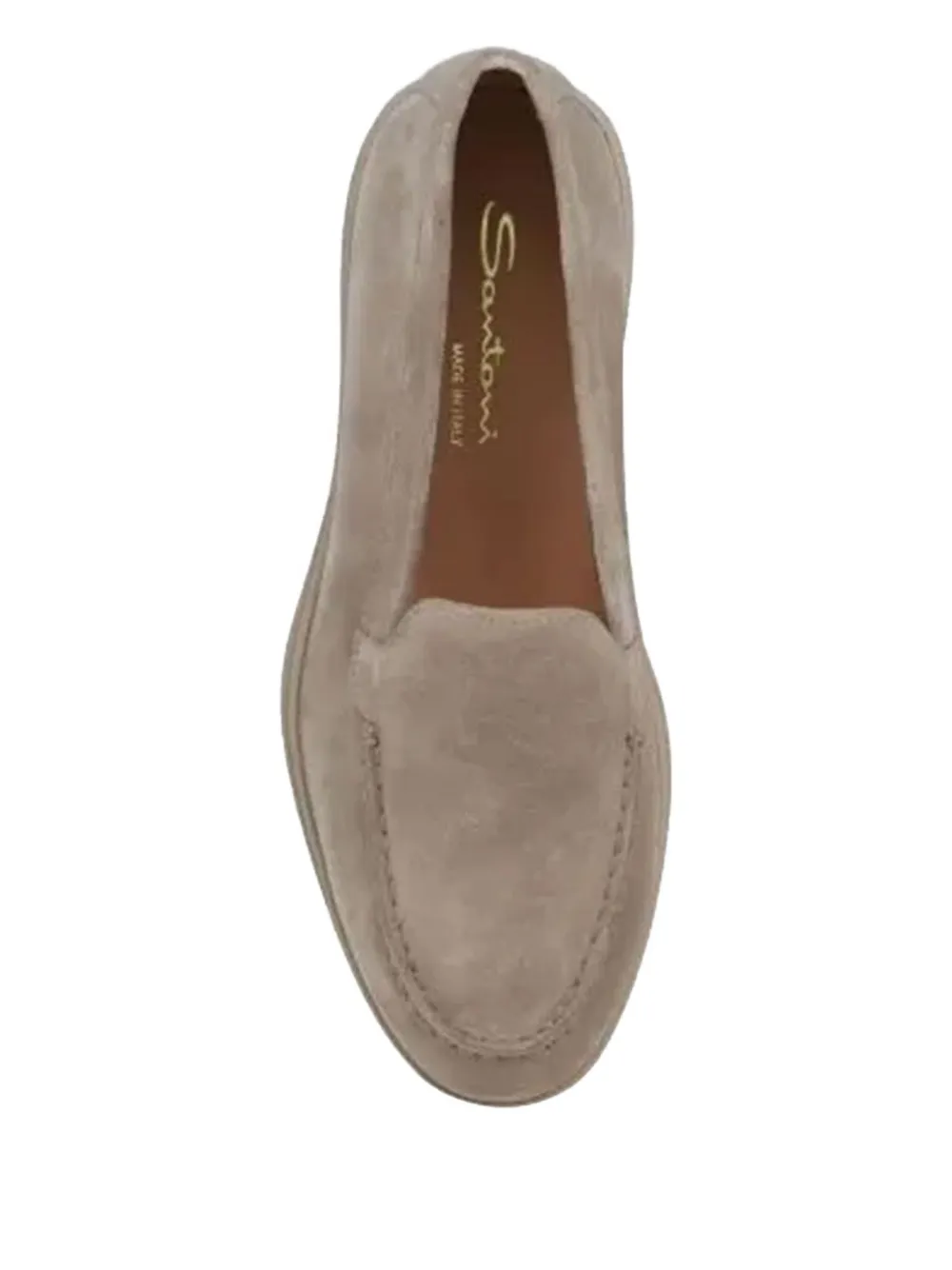 Santoni suede loafers Neutrals