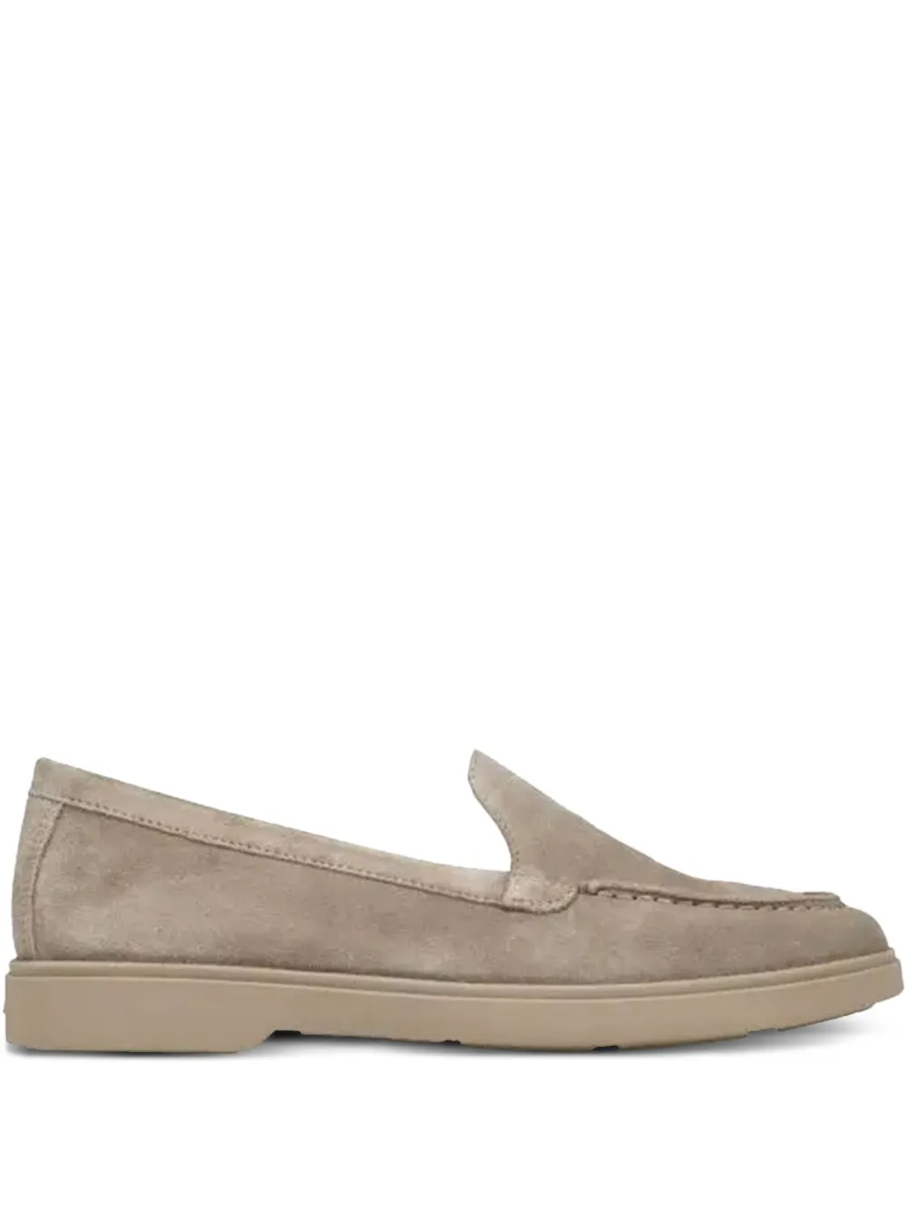 Santoni suede loafers Neutrals