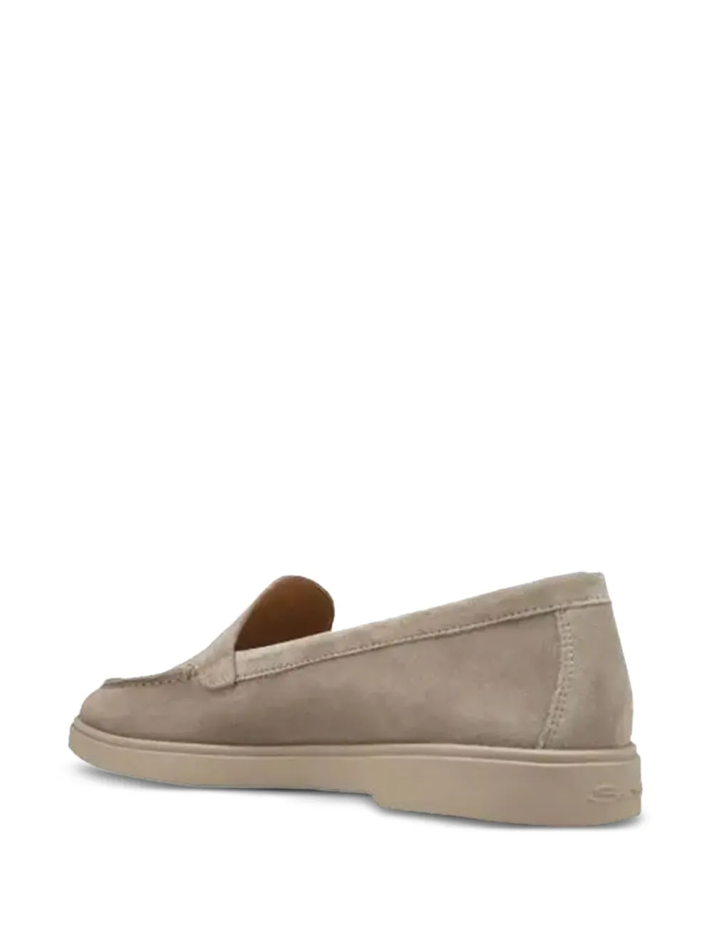 Santoni suede loafers Neutrals