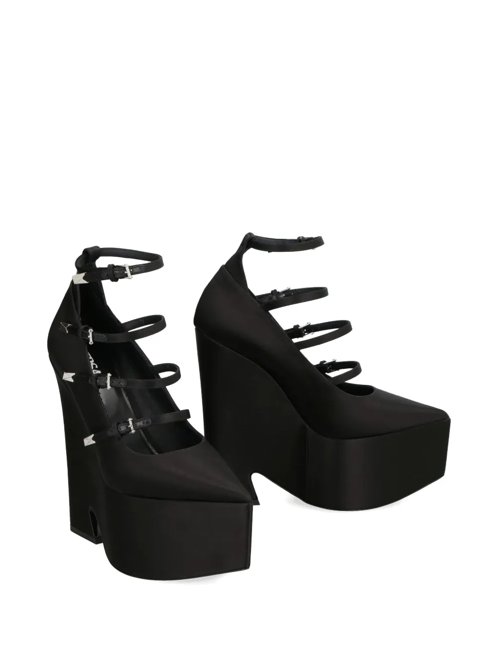 Versace Tempest platform pumps Black
