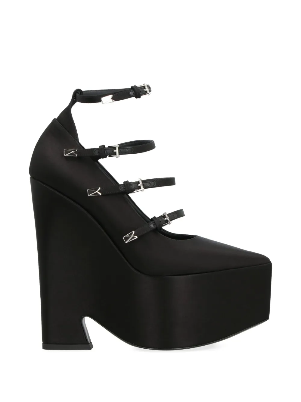 Versace Tempest platform pumps Black