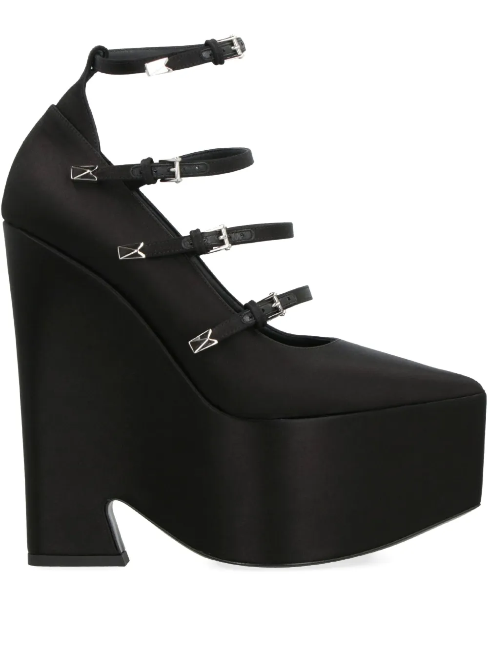 Versace Tempest platform pumps Black