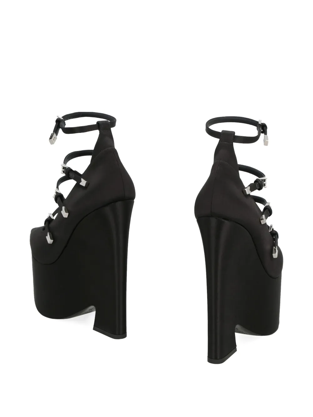 Versace Tempest platform pumps Black