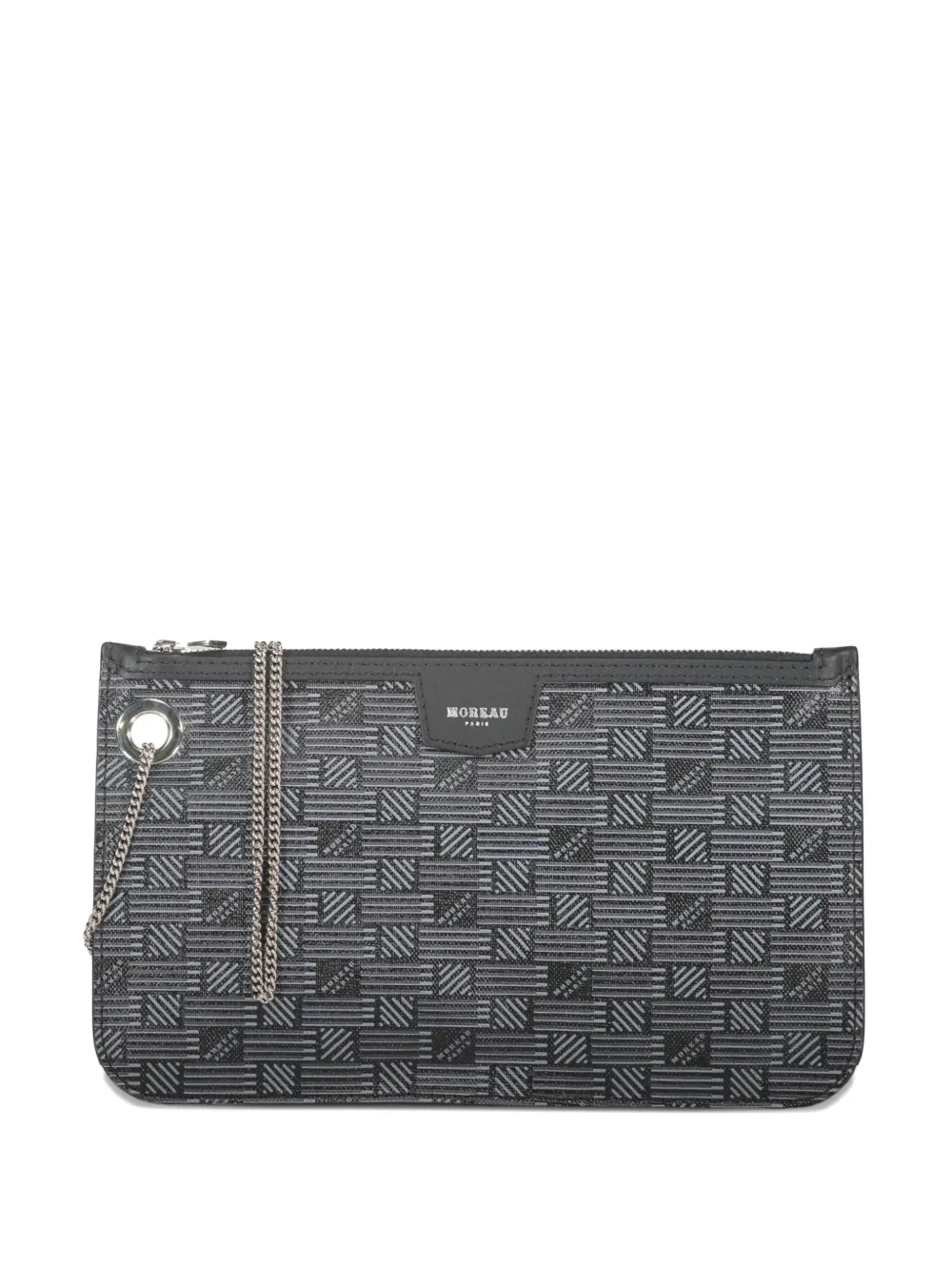 Moreau logo-print chain clutch bag | Black | Image 1