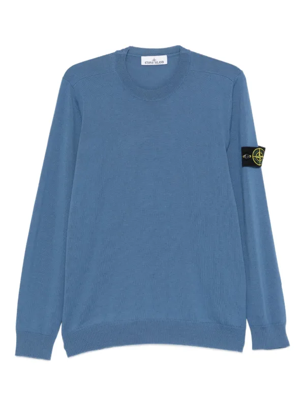 Stone Island クルーネック セーター | ブルー | FARFETCH JP