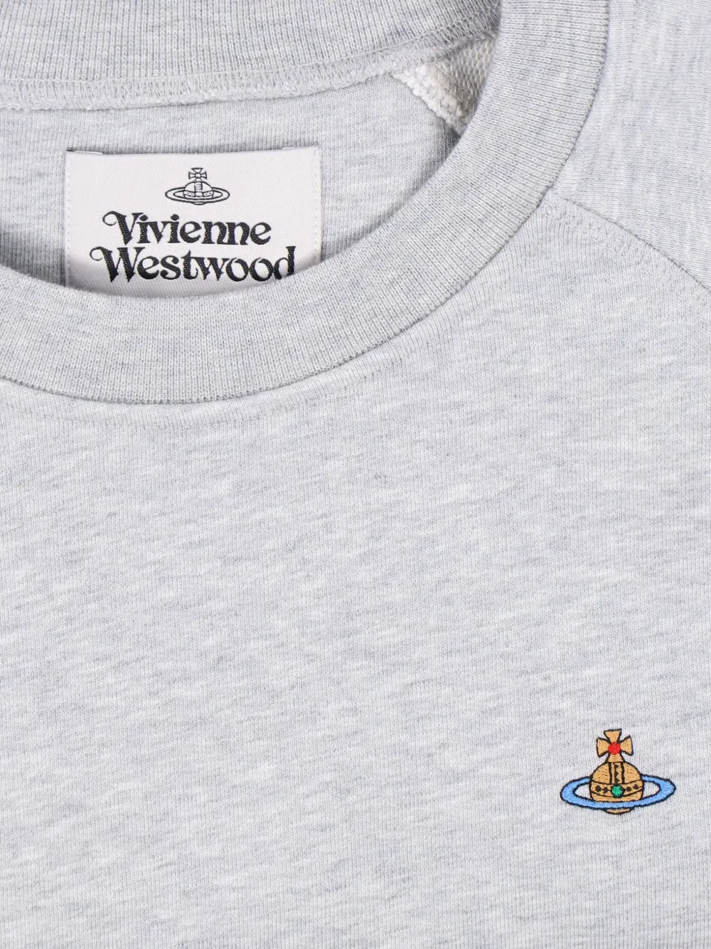 Vivienne Westwood orb-embellished crew neck sweatshirt Grijs