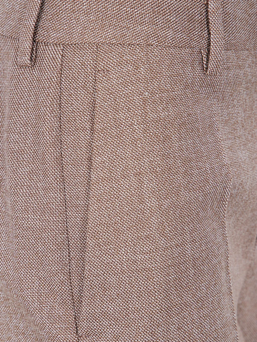 MM6 Maison Margiela textured wool tailored trousers Beige