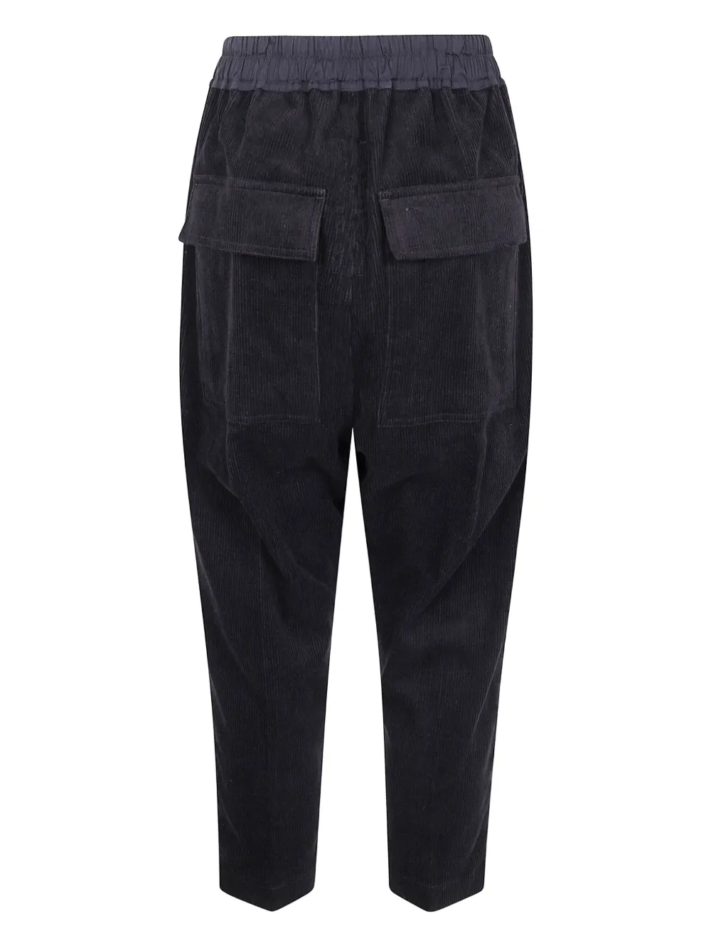 Rick Owens drawstring corduroy trousers Zwart