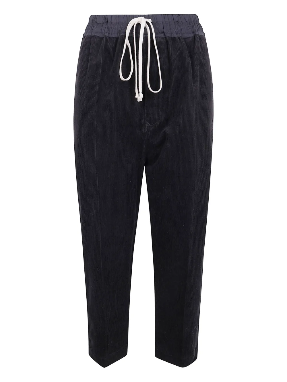 Rick Owens drawstring corduroy trousers Zwart