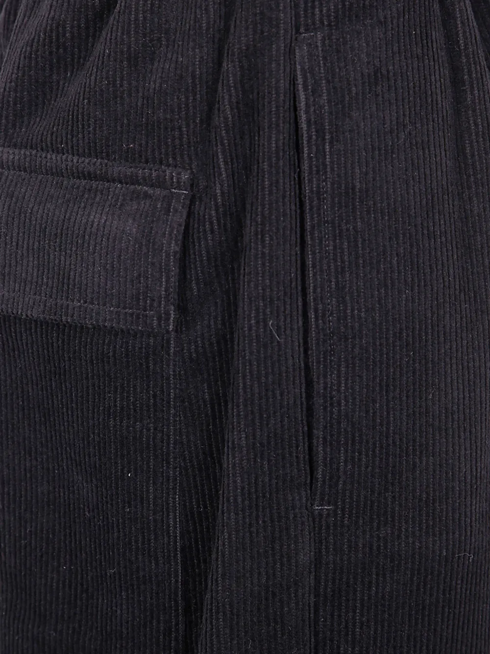 Rick Owens drawstring corduroy trousers Zwart