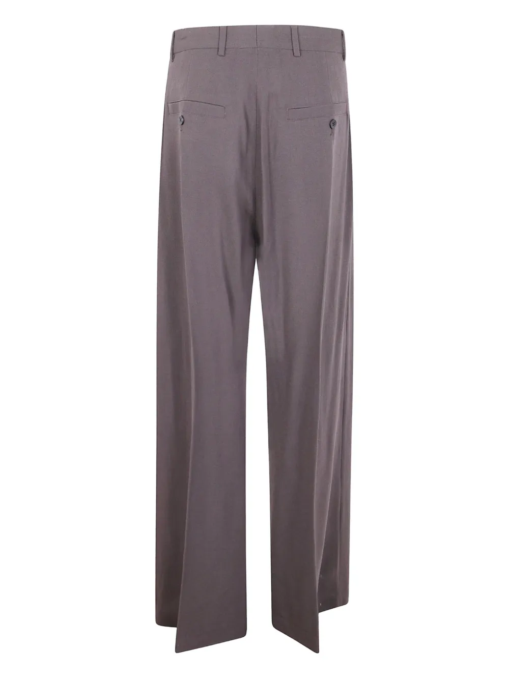 Rick Owens Belas pleated zip-front wide-leg trousers Grijs