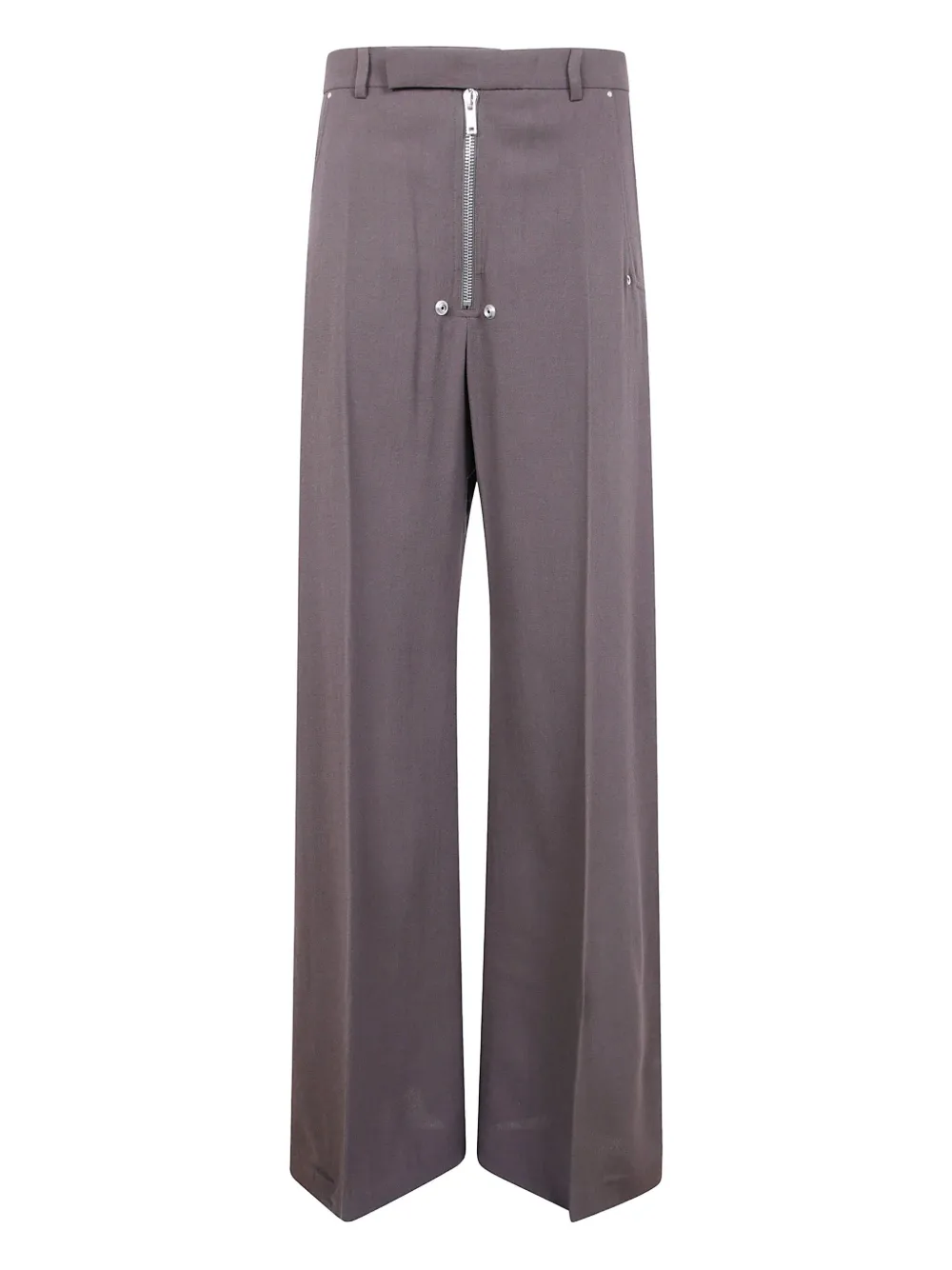 Rick Owens Belas pleated zip-front wide-leg trousers Grijs