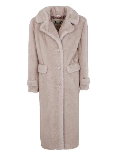Herno buttoned flap-pocket coat