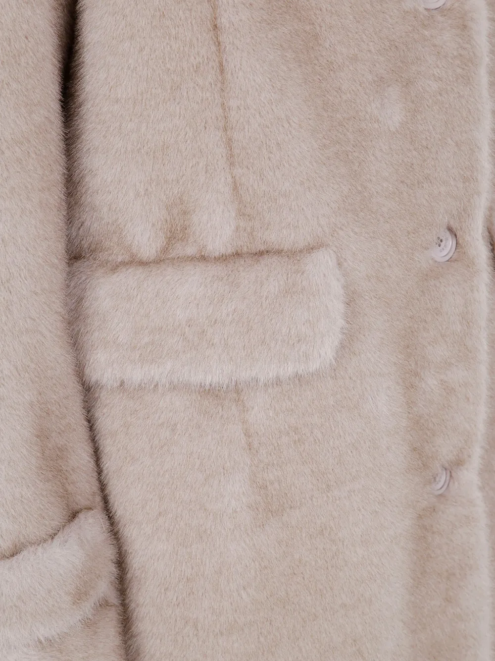 Herno Jas met klepzak en knopen Beige