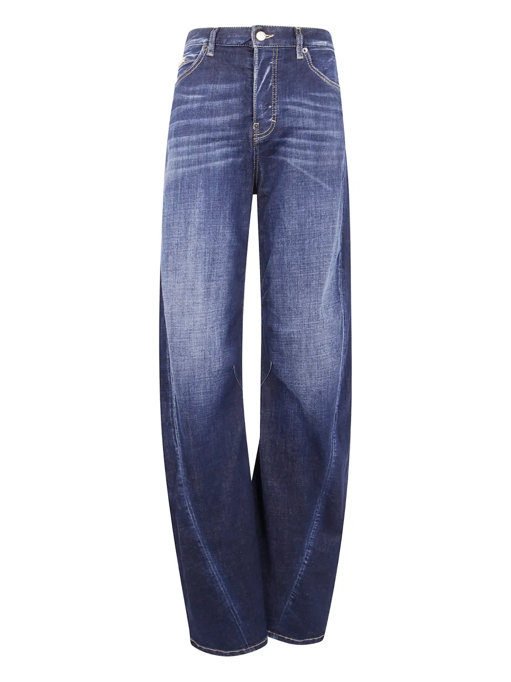 logo-plaque jeans