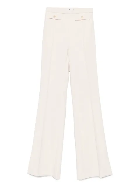 Elisabetta Franchi button-detailed flared trousers