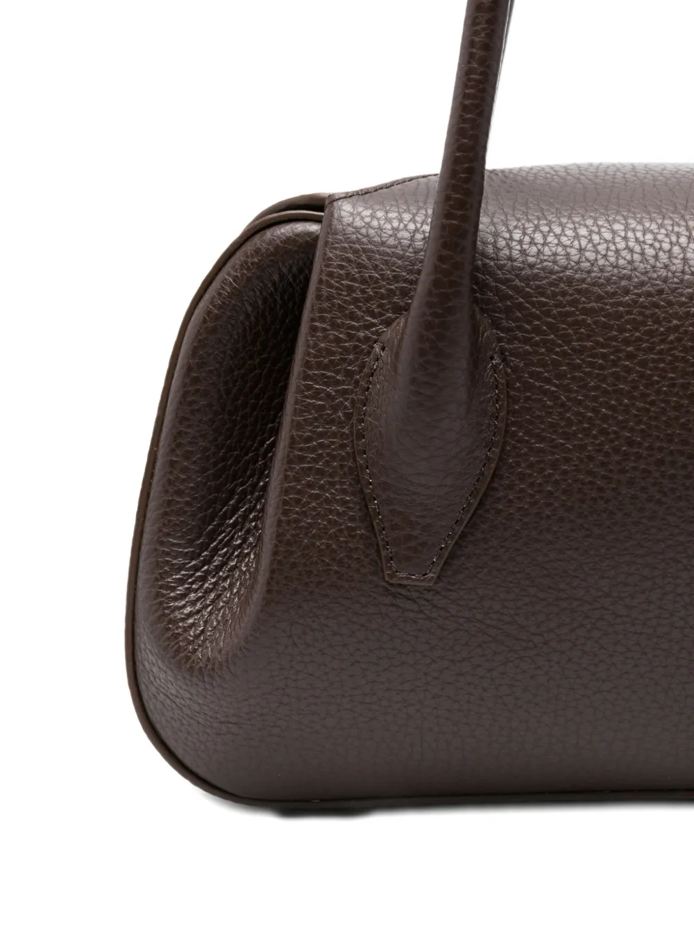 Yuzefi Oyster Shoulder Bag In Brown