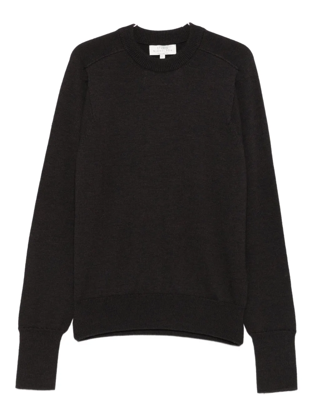 Studio Nicholson round-neck wool sweater Bruin