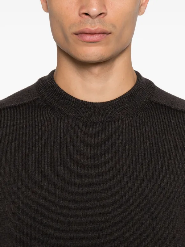 Studio Nicholson Jersey Con Cuello Redondo Marrón FARFETCH ES