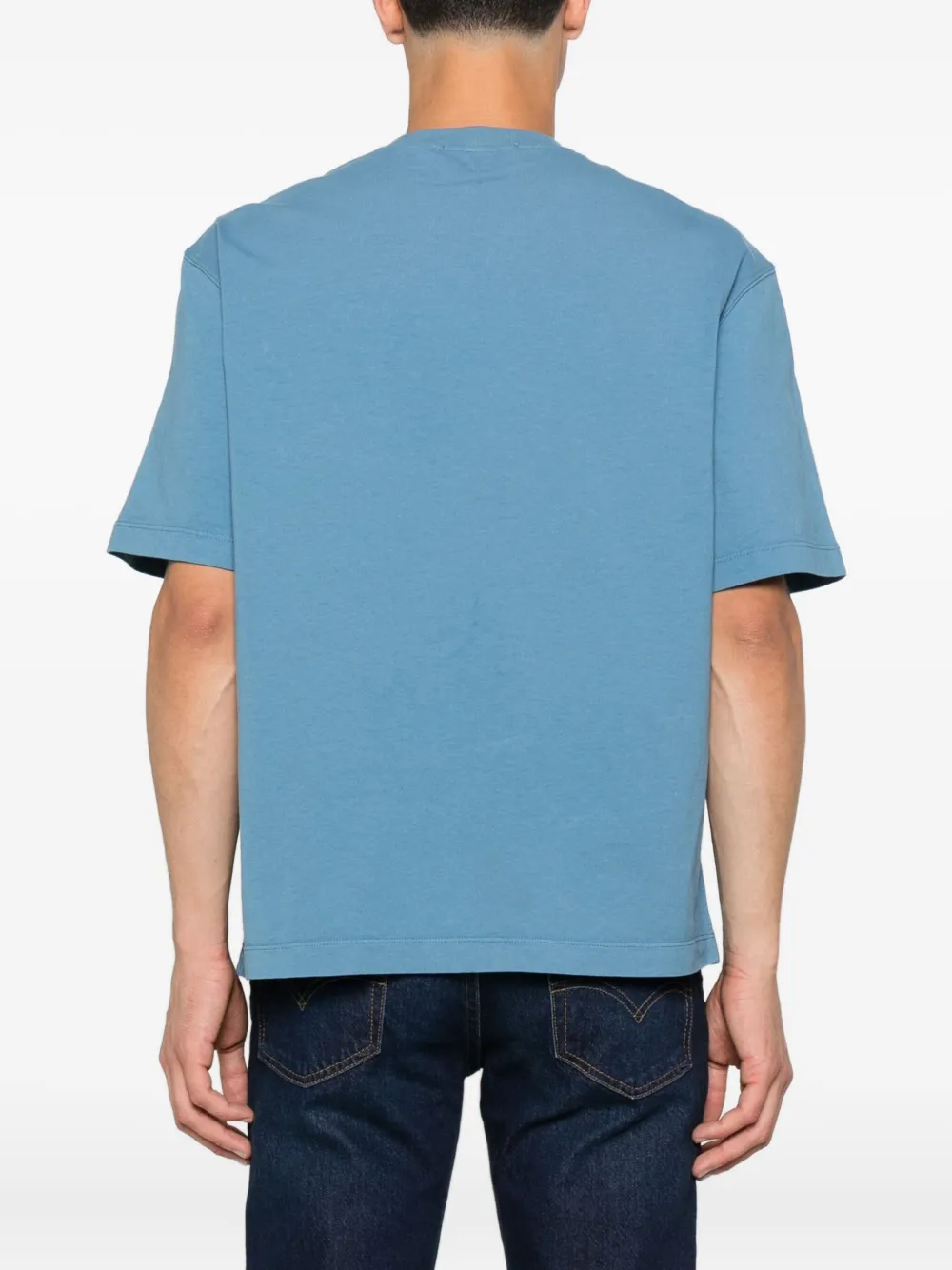 Stone Island T-shirt met logopatch Blauw