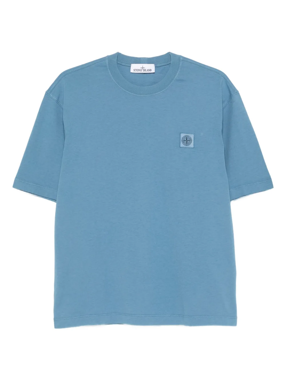 Stone Island T-shirt met logopatch Blauw