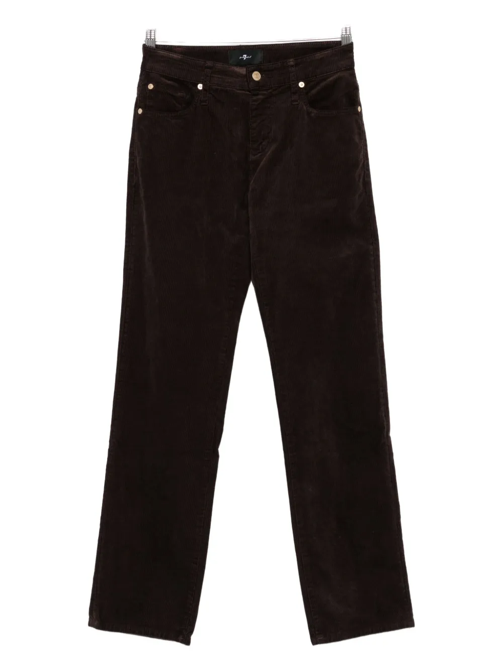 7 For All Mankind Corduroy Trousers In Burgundy