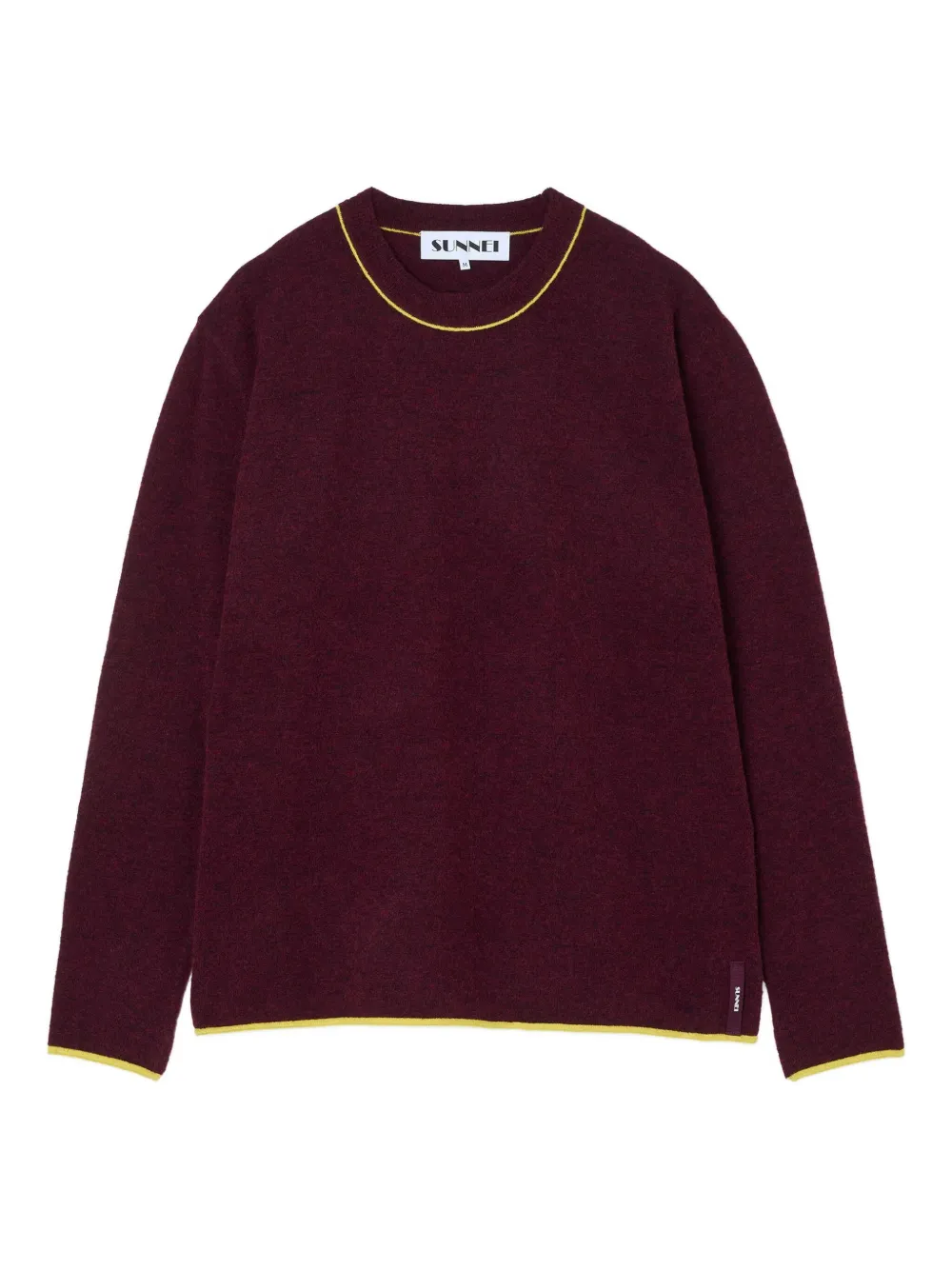 Sunnei round-neck long-sleeve sweater | Red | Image 1