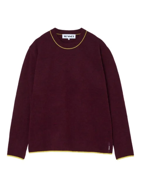 Sunnei round-neck long-sleeve sweater