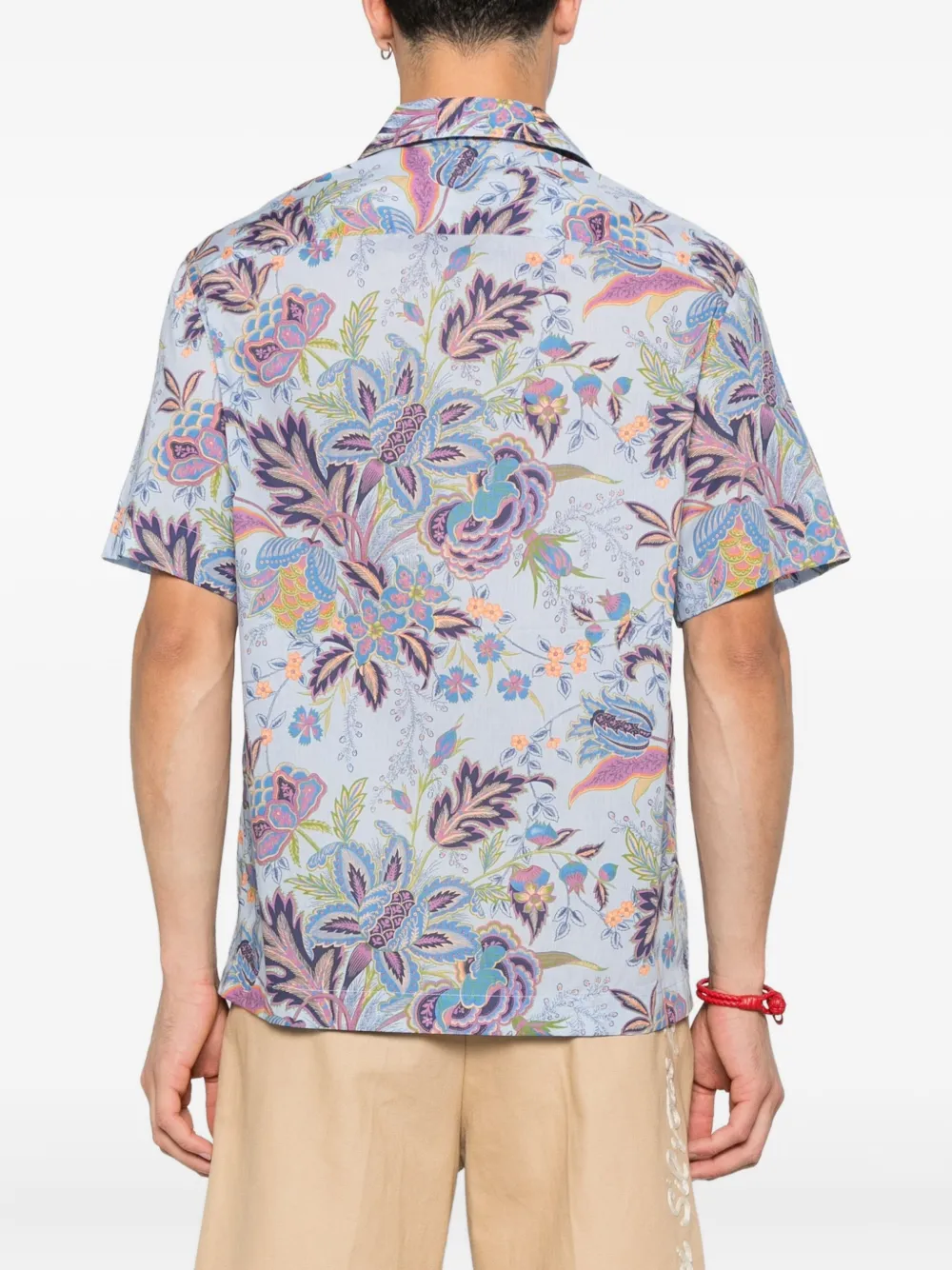 ETRO Overhemd met bloemenprint Blauw