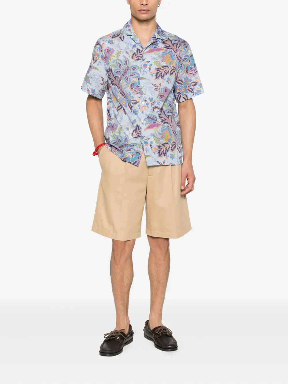 ETRO Overhemd met bloemenprint Blauw
