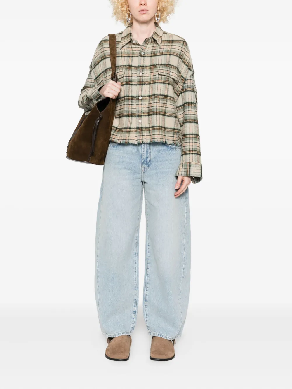 7 For All Mankind Bonnie Curvilinear jeans Blauw